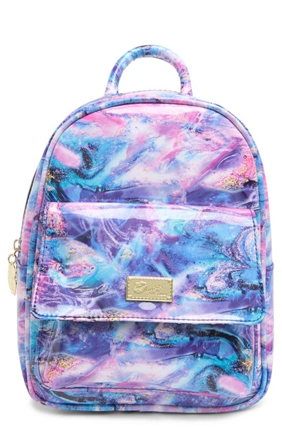 Luv Betsey By Betsey Johnson Mid Size Backpack In Jewel Tone Marble