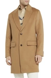 Ted Baker Raydon Single Breasted Wool Coat In Tan