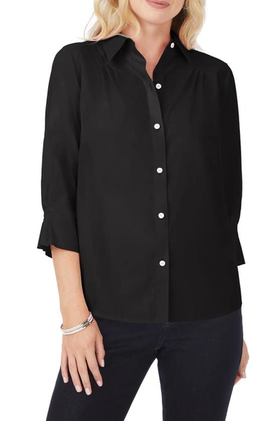 Foxcroft Paulie Button-up Shirt In Black