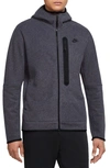 Nike Sportswear Tech Fleece Zip Hoodie In Cave Purple/ Black