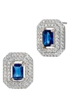 SAVVY CIE JEWELS SAVVY CIE JEWELS HALO STUD EARRINGS