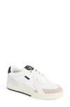 Palm Angels University Logo-print Low-top Leather Trainers In White