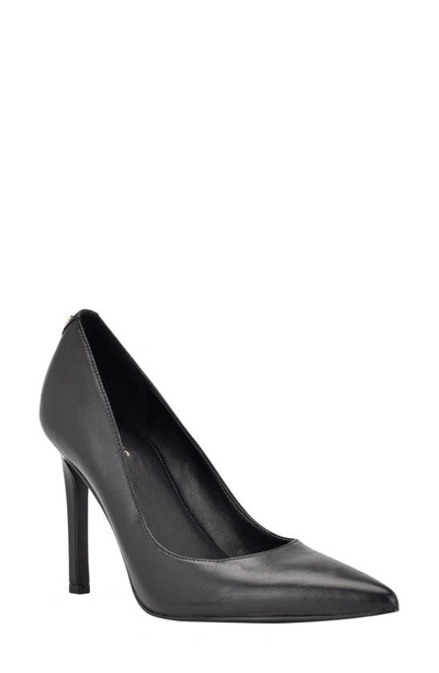 Guess Women's Seanna Dress Pumps Women's Shoes In Black Leather