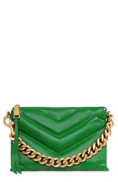 Rebecca Minkoff Edie Maxi Leather Crossbody Bag In Envy