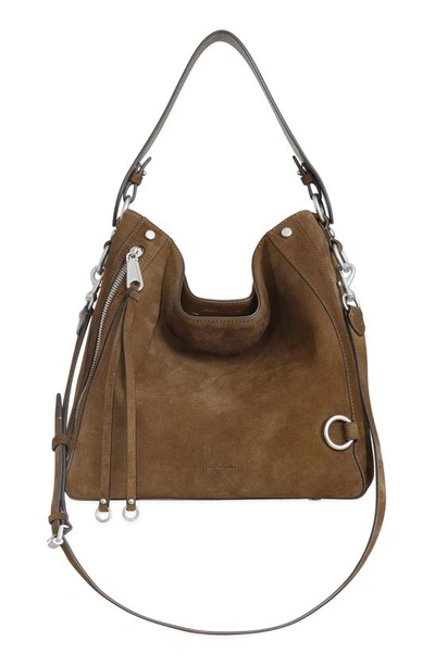 Rebecca Minkoff Mab Leather Hobo Bag In Whiskey