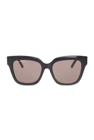 Balenciaga Eyewear Rive Gauche D Frame Sunglasses In Black
