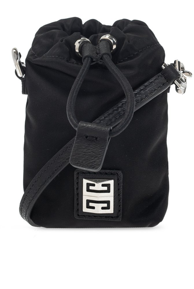 Givenchy Logo Plaque Zipped Mini Bag In Black
