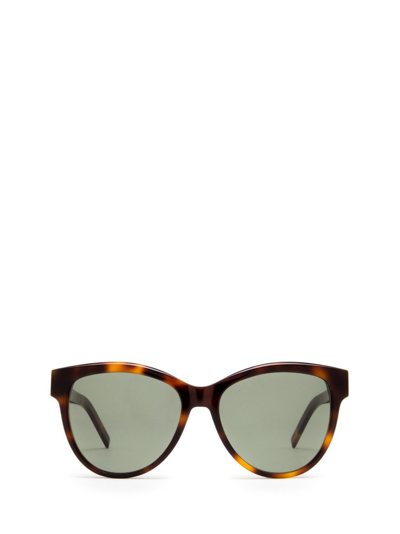Saint Laurent Eyewear Cat In Brown