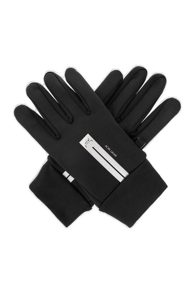 A-cold-wall* Stria Logo-print Tech Gloves In Black