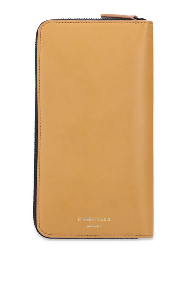 Common Projects Logo Embossed Continental Wallet In Brown