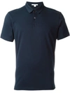 James Perse Cotton Polo Shirt Blue