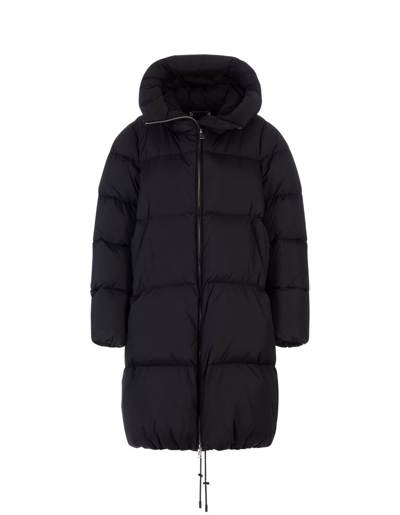 Sportmax Padded Zipped Coat In Black