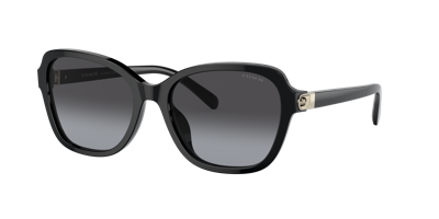 Coach Woman Sunglass Hc8349u Cd481 In Grey Gradient