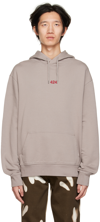424 TAUPE EMBROIDERED HOODIE