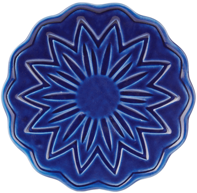 Paula Canovas Del Vas Blue Flower Plate