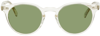 Oliver Peoples Men's Romare Sun Keyhole-bridge Round Sunglasses In Light Beige