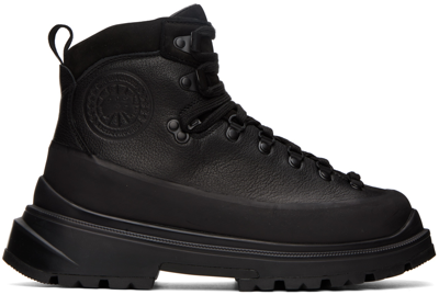 Canada Goose Black Journey Leather Ankle Boots