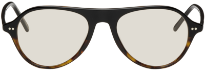 Oliver Peoples Emet Aviator Sunglasses, 53mm In Tortoise Brown/green Solid