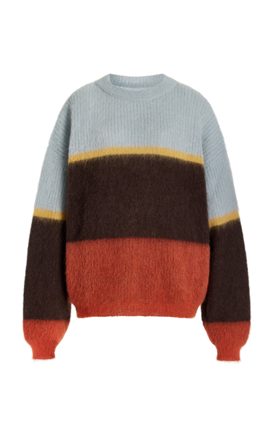 Cordova Arosa Colour-block Brushed-knit Sweater In Blue
