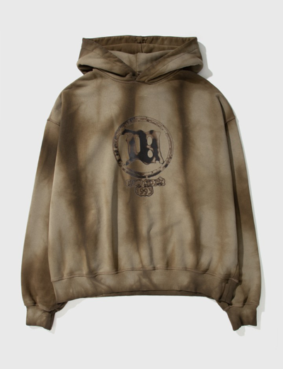 Misbhv Strobe Light Tie Dye Hoodie In Brown