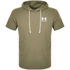 UNDER ARMOUR UNDER ARMOUR TERRY SHORT SLEEVE HOODIE GREEN