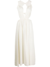 Cult Gaia Open-back Midi Dress In White