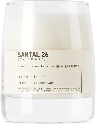 Le Labo White Santal 26 Classic Candle In Na