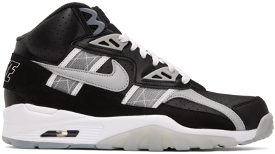 Nike Black & Gray Air Trainer Sc High-top Sneakers In Black/gray/white