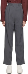 THE FRANKIE SHOP GRAY BEA TROUSERS