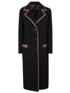 Etro Three-buttoned Coat In Black