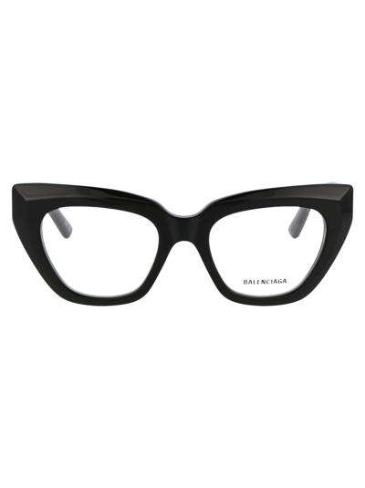 Balenciaga Bb0238o Black Glasses In 001 Black Black Transparent