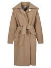 PATOU DOUBLE SIDED WOOL MAXI COAT