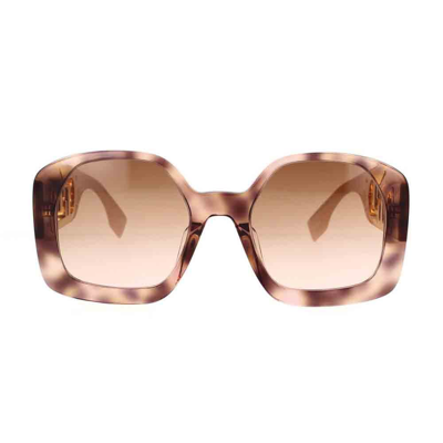 Fendi Sunglasses In Rosa/marrone