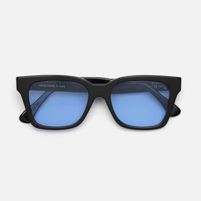 Retrosuperfuture Sunglasses In Nero/azzurro