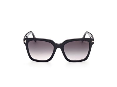 Tom Ford Selby Square Acetate Sunglasses In Black