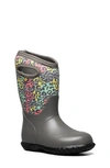 Bogs Kids' Patterned Rain Boot In Gray Multi