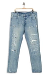 Ksubi Chitch Nowhere Authentic Trashed Jean Light Blue In Authentik Trashed