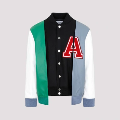 Ambush Double Layer Varsity Jacket In Black