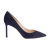 Jimmy Choo Romy 85 Thin-sole And Shallow High Heels In Navy