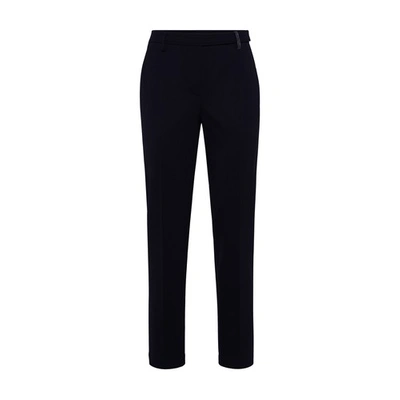 Brunello Cucinelli Trousers With Monili In Black