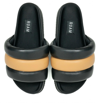 Roam The Puffy Slide Sandal In Beige/black In Multi