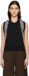Mm6 Maison Margiela Black Snake Vest In 900 Black