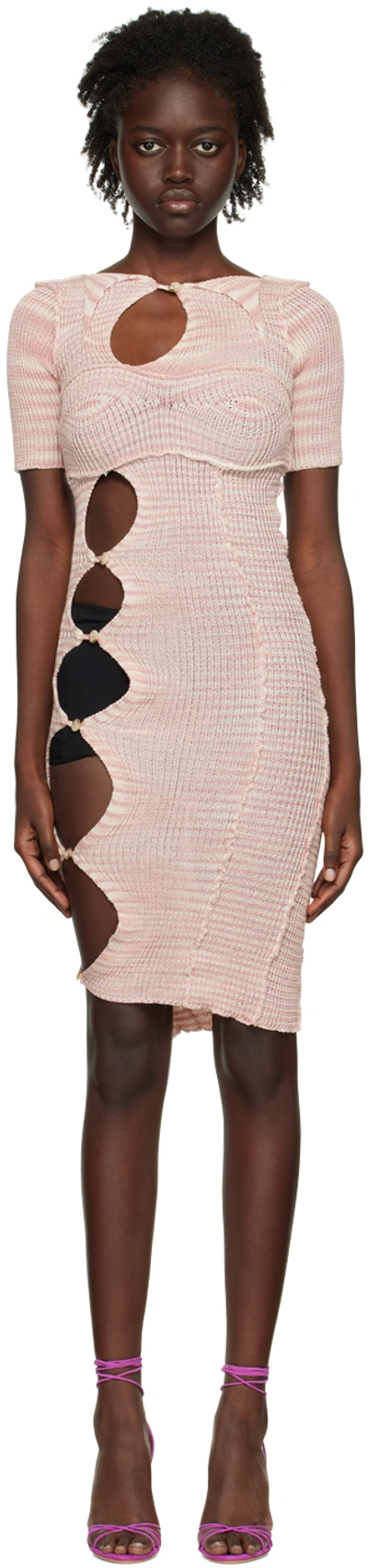 Gabe Gordon Pink Midge Mini Dress In Light Pink