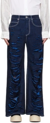 MARNI BLUE CUT OUT JEANS