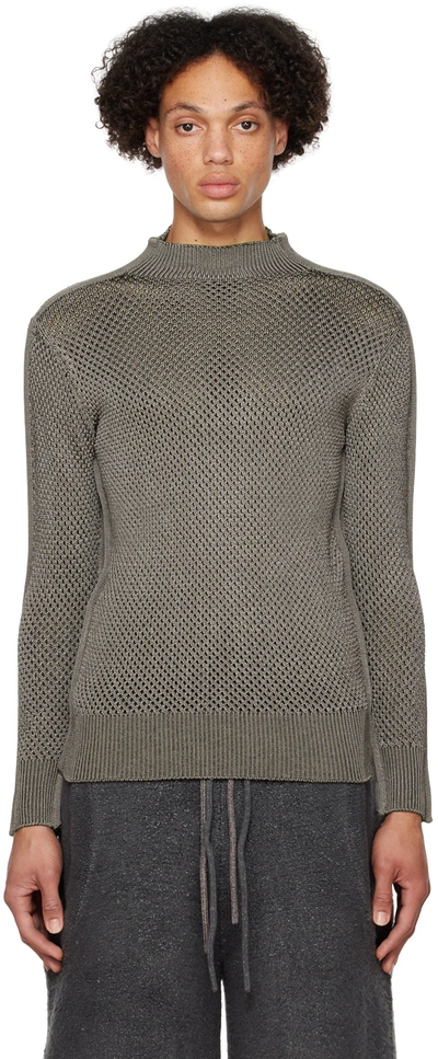 Isa Boulder Ssense Exclusive Gray Goalkeeper Sweater In Steel