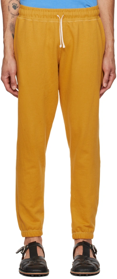 Bather Orange Drawstring Lounge Pants In Yellow