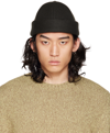 Jil Sander Green Rolled Brim Beanie In 303 - Dark Green