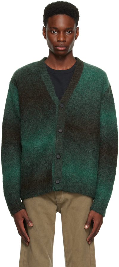 Wooyoungmi Green Gradient Cardigan In Freshgreen 525f