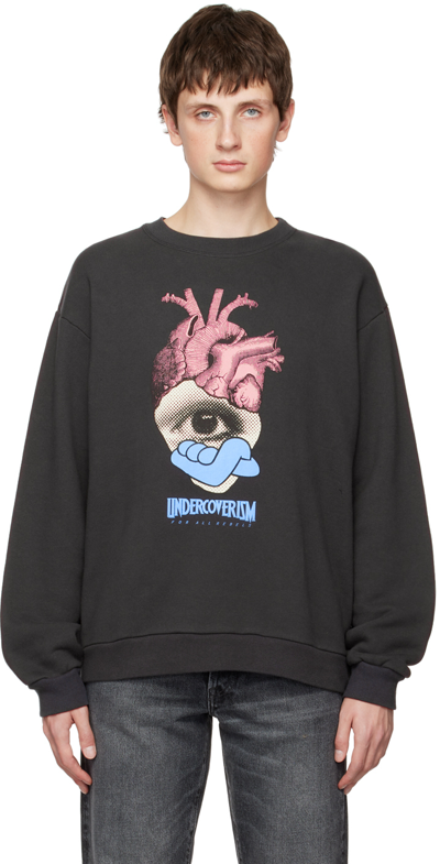 Undercoverism Graphic-print Crew-neck Sweatshirt In Schwarz