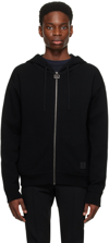 WOOYOUNGMI BLACK ZIP HOODIE